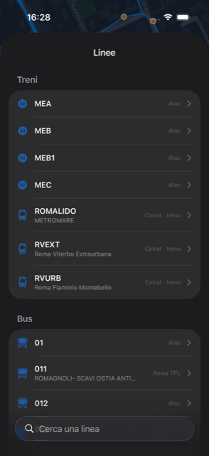 Elenco linee Cotral e Atac